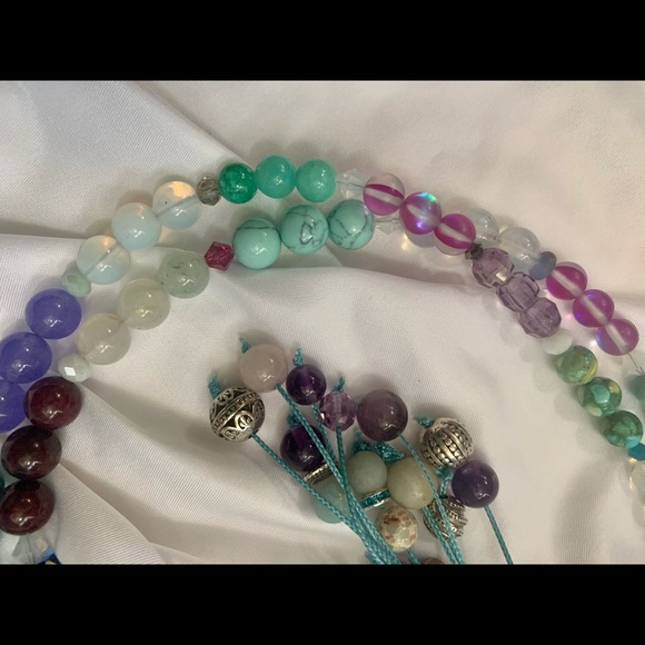 108 Bead Gemstones Handmade Mala Prayer Necklace - Picture 8 of 13